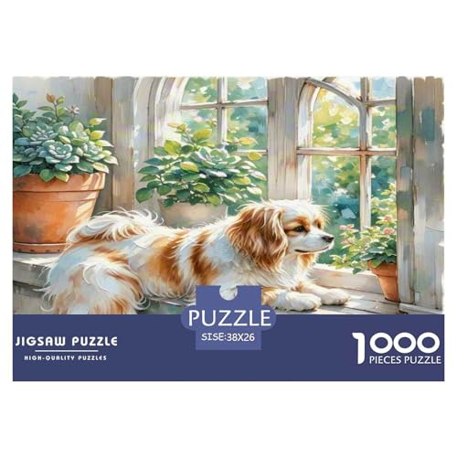 Xishi Hund 1000 Teile Tierhund Puzzles Premium Quality Pädagogisch - Home Room Decoration Für Erwachsene Und Kinder Ab 12 Jahren Wertvoll Geschenk Für 38x26cm/1000pcs von MMDASBVPE