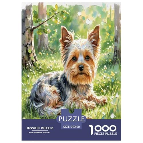 Yorkshire Terrier 1000 Teile Tierhund Puzzles Premium Quality Familienspiel - Home Room Decoration Für Erwachsene Und Kinder Ab 12 Jahren Buntes Spielzeug 70x50cm/1000pcs Yorkshire Terrier 1000 Teile Tierhund Puzzles Premium Quality Familienspiel - Home Room Decoration Für Erwachsene Und Kinder Ab 12 Jahren Buntes Spielzeug 70x50cm/1000pcs von MMDASBVPE
