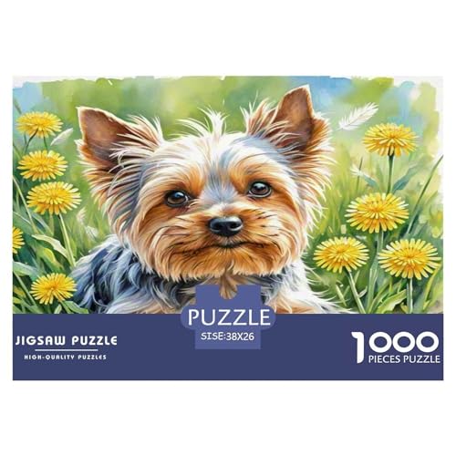 Yorkshire Terrier 1000 Teile Tierhund Puzzles Premium Quality Familienspiel - Home Room Decoration Für Erwachsene Und Kinder Ab 12 Jahren Wertvoll Geschenk Für 38x26cm/1000pcs Yorkshire Terrier 1000 Teile Tierhund Puzzles Premium Quality Familienspiel - Home Room Decoration Für Erwachsene Und Kinder Ab 12 Jahren Wertvoll Geschenk Für 38x26cm/1000pcs von MMDASBVPE