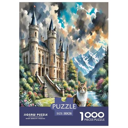 amerikanische Shorthair 1000 Teile Tier Puzzles Premium Quality Familienspiel - Home Room Decoration Für Erwachsene Und Kinder Ab 12 Jahren Buntes Spielzeug 38x26cm/1000pcs von MMDASBVPE