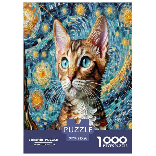 von Devon Rex 1000 Teile Tier Puzzles Premium Quality Pädagogisch - Home Room Decoration Für Erwachsene Und Kinder Ab 12 Jahren Wertvoll Geschenk Für 38x26cm/1000pcs von MMDASBVPE