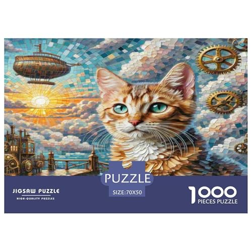 von Devon Rex 1000-teiliges Tier Puzzles Premium Quality Familienspiel - Home Room Decoration Erwachsene Und Kinder Buntes Spielzeug 70x50cm/1000pcs von MMDASBVPE