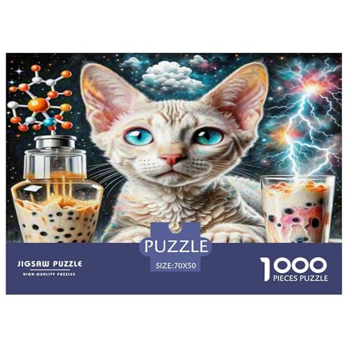 von Devon Rex 1000-teiliges Tier Puzzles Premium Quality Pädagogisch - Home Room Decoration Erwachsene Und Kinder Buntes Spielzeug 70x50cm/1000pcs von MMDASBVPE