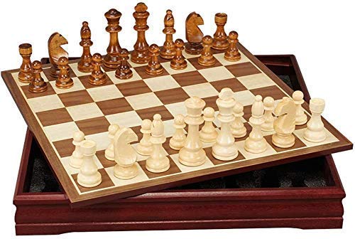 Chess International Schachsets für Erwachsene Schachset Schachbrett Schachfiguren (Puzzle Entertainment Family) von MMFGFDSAJKYGD