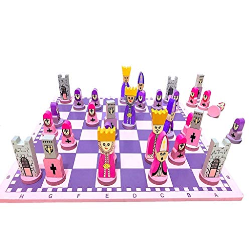 Kinder Schachpuppe Schachfigur Schach Set Geburtstagsgeschenk Klassisch International Schach Geschenk für Schachliebhaber / Anfänger von MMFGFDSAJKYGD