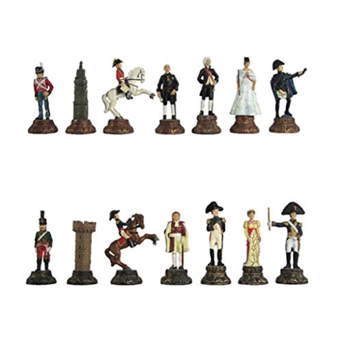 Kreatives Schach, lebendig bemalte Schachfiguren, 32 Schachfiguren aus Kunstharz, kreatives Bild, dreidimensionale Figuren, um fehlende Stücke zu ersetzen, nur Schachfiguren (nur Schachfiguren) von MMFGFDSAJKYGD
