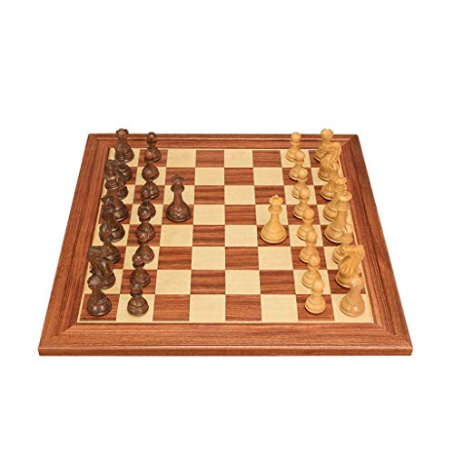 Schach High-End-Schachfiguren aus Massivholz, großes dreidimensionales Schachbrett aus Holz, für Schachspiele (Farbe: Schachgröße: C) von MMFGFDSAJKYGD