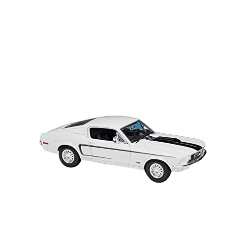 MMMMWJWJ Legierung Umweltschutz 1 18 Passend Für Ford Cobra 1968 Alloy Model Car Adult Collection Souvenir Display Ornaments Weiß Metalldruckguss (Color : A) von MMMMWJWJ