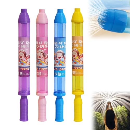 Cithway Feuerwerk Wasserpistole, Feuerwerks-Wassersprühpistole für Kinder, Auszieh Hochdruck-Sprinklerspielzeug für Baden, Pool, Party-Unterhaltung (4, Mischen) von MMQ
