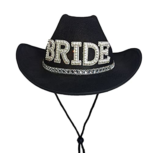 MMSKY Solider eleganter Cowgirl-Hut, Braut, Hochzeit, Foto, Kostüm, Requisiten, Outdoor, Damen, Mädchen, Cowboy-Mütze MMSKY Solider eleganter Cowgirl-Hut, Braut, Hochzeit, Foto, Kostüm, Requisiten, Outdoor, Damen, Mädchen, Cowboy-Mütze von MMSKY
