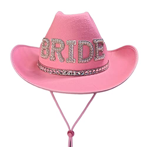 MMSKY Solider eleganter Cowgirl-Hut, Braut, Hochzeit, Foto, Kostüm, Requisiten, Outdoor, Damen, Mädchen, Cowboy-Mütze MMSKY Solider eleganter Cowgirl-Hut, Braut, Hochzeit, Foto, Kostüm, Requisiten, Outdoor, Damen, Mädchen, Cowboy-Mütze von MMSKY