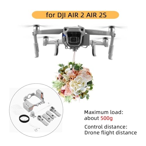 MNCXMOBA Airdrop Air Drop System for D-JI Mavic Air 2/AIR 2S Drohne Angeln Köder Ring Geschenk Deliver Life Rescue Remote Throw Thrower (Size : for Air 2 AIR 2S) von MNCXMOBA