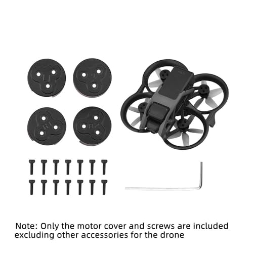 MNCXMOBA Motorabdeckhaube for D-JI Avata Drohne gegen Paddelkappe, einfach zu installierendes Aluminium-Motor-Staubschutz-Schutzzubehör (Size : Black) von MNCXMOBA