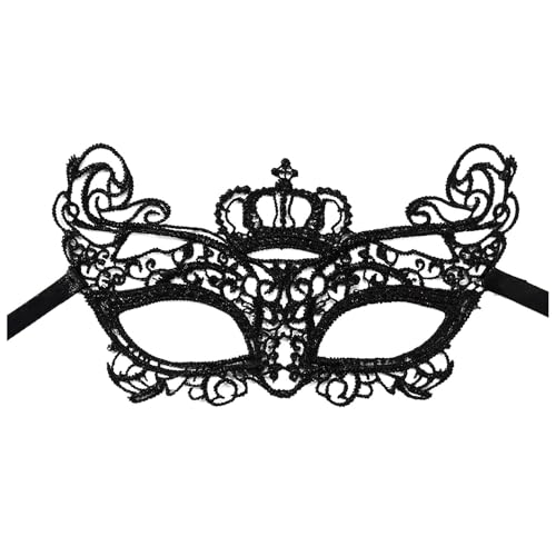 MNSWR Karneval Maske Karneval,Maske Maskenball Männer Venezianische Masken Paar Ball Masken,Damen Maske aus fester Spitze,Himmelblau von MNSWR