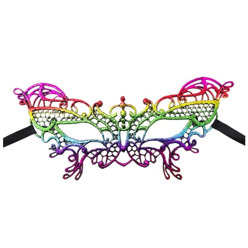 MNSWR Karneval Maske Karneval,Maskenball Herren Maske Venezianische Masken Kostüm Masken Ball Masken,Karneval MaskenBunte Spitze unbestimmt Karneval MaskenKostüm Party ZubehörDamenHerren Dekorationen, von MNSWR