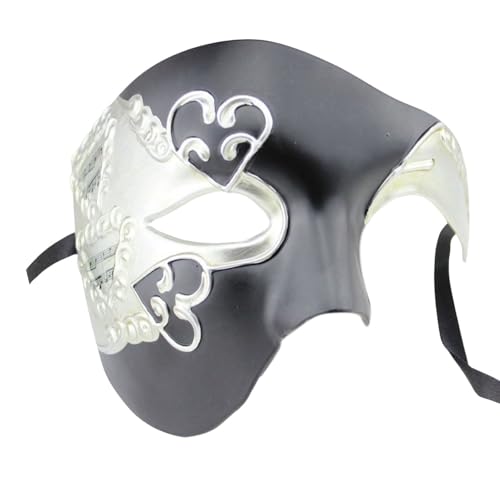 MNSWR Karneval Maske Venezianisch,Maske für Maskenball Venezianische Maske Herren Schwarz Gold Venezianische Masken Paar,Venezianische Das Phantom der Oper Maskerade Vintage Einäugige Maske Augenmaske MNSWR Karneval Maske Venezianisch,Maske für Maskenball Venezianische Maske Herren Schwarz Gold Venezianische Masken Paar,Venezianische Das Phantom der Oper Maskerade Vintage Einäugige Maske Augenmaske von MNSWR
