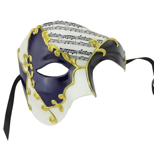 MNSWR Karneval Maske Venezianisch,Maskenball Damen Herren Venezianische Maske Herren Schwarz Gold Ball Masken,Venezianische Das Phantom der Oper Maskerade Vintage Einäugige Maske Augenmaske Cosplay Ha MNSWR Karneval Maske Venezianisch,Maskenball Damen Herren Venezianische Maske Herren Schwarz Gold Ball Masken,Venezianische Das Phantom der Oper Maskerade Vintage Einäugige Maske Augenmaske Cosplay Ha von MNSWR