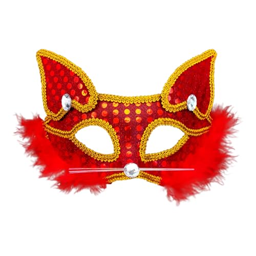 MNSWR Karneval Masken Kostüm,Maske Maskenball Frau Leuchtende Venezianische Maske Venezianische Masken Damen,cp Maske,Rot MNSWR Karneval Masken Kostüm,Maske Maskenball Frau Leuchtende Venezianische Maske Venezianische Masken Damen,cp Maske,Rot von MNSWR