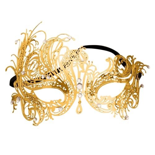 MNSWR Karneval Masken Kostüm,Paar Maskenball Maske Maske Venezianische Masken Venezianische Maske Spitze Damen,Damen Mode Metall mit Diamanten verkleiden sich halb Gesicht hochwertige Maske Ball verkl MNSWR Karneval Masken Kostüm,Paar Maskenball Maske Maske Venezianische Masken Venezianische Maske Spitze Damen,Damen Mode Metall mit Diamanten verkleiden sich halb Gesicht hochwertige Maske Ball verkl von MNSWR