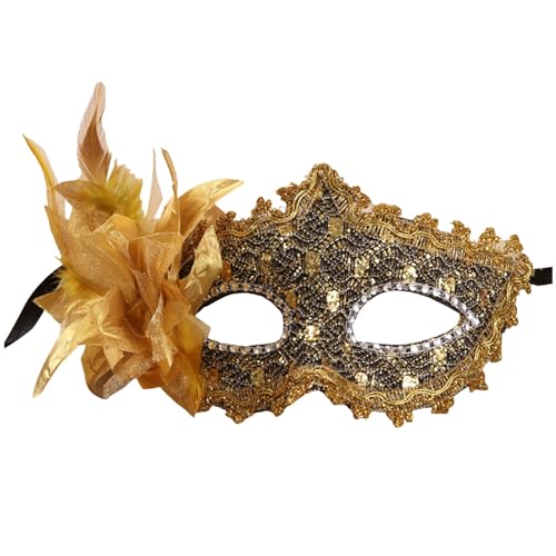 MNSWR Karneval Masquerade Mask,Damen Maskenball mit Federmaske Venezianische Karnevalsmaske Spitzen Rose Maske Set,Damen Fashion Masken High-End Strass Leder Masken Lilie Seite plus Blume Ball Masken, MNSWR Karneval Masquerade Mask,Damen Maskenball mit Federmaske Venezianische Karnevalsmaske Spitzen Rose Maske Set,Damen Fashion Masken High-End Strass Leder Masken Lilie Seite plus Blume Ball Masken, von MNSWR
