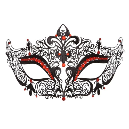 MNSWR Karneval Phantom Der Oper Maske,Maskenballmaske für Frauen Venezianische Maske Herren Gold Maskerade Masken Feder Maske,Venezianische Hochwertige Metall mit Diamant Hohlmaske Eisenmaske Maskerad MNSWR Karneval Phantom Der Oper Maske,Maskenballmaske für Frauen Venezianische Maske Herren Gold Maskerade Masken Feder Maske,Venezianische Hochwertige Metall mit Diamant Hohlmaske Eisenmaske Maskerad von MNSWR