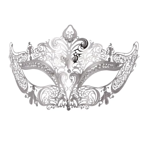 MNSWR Karneval Phantom Der Oper Maske,Paar Maskenball Maske Venezianische Maske Spitze Masken Ball Maske Aus Spitze,Venezianische Hochwertige Metall mit Diamant Hohlmaske Eisenmaske Maskerade Requisit MNSWR Karneval Phantom Der Oper Maske,Paar Maskenball Maske Venezianische Maske Spitze Masken Ball Maske Aus Spitze,Venezianische Hochwertige Metall mit Diamant Hohlmaske Eisenmaske Maskerade Requisit von MNSWR