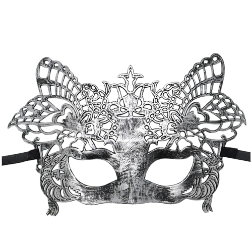 MNSWR Karneval Venezianische Maske,Damen Maskenball mit Federmaske Venezianische Maskerade Venezianische Masken Kostüm,Herren Damen Prom Party Maske Vintage Jazz Flat Head Maske Antike Halbgesichtsde MNSWR Karneval Venezianische Maske,Damen Maskenball mit Federmaske Venezianische Maskerade Venezianische Masken Kostüm,Herren Damen Prom Party Maske Vintage Jazz Flat Head Maske Antike Halbgesichtsde von MNSWR