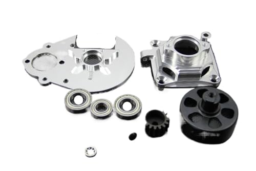 MNUHGYHD Aluminium Kupplung Träger 17mm Tasse 30mm Lager Übertragung Disc for 1/5 RC Auto HPI km rv Baja 5b ss 5sc Teil(Silver) von MNUHGYHD