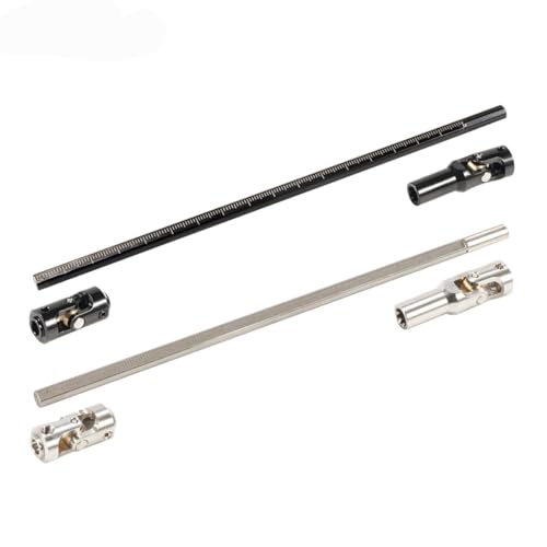 MNUHGYHD Edelstahl-Antriebswelle, zugeschnitten auf Länge, 68–229 mm, for 1/10 RC Crawler Rig, Sportys Scalers, GSPEED Capra, SCX10 Pro, Element DIY(Silver 1PCS) von MNUHGYHD