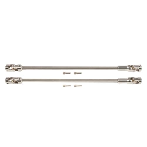 MNUHGYHD Edelstahl-Antriebswelle, zugeschnitten auf Länge, 68–229 mm, for 1/10 RC Crawler Rig, Sportys Scalers, GSPEED Capra, SCX10 Pro, Element DIY(Silver 2PCS) von MNUHGYHD
