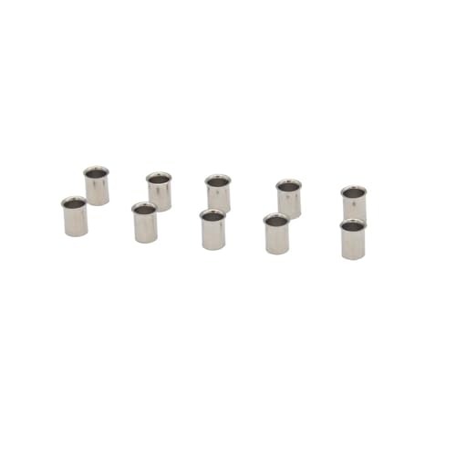 MNUHGYHD Hydraulische 3mm/4mm Metallrohrhülse Ölrohrschlauch Hoop for RC Bagger Bulldozer Anschluss Kobelco Kabolite K966 336 K970 Teile(10pcs 3mm Hoops) von MNUHGYHD