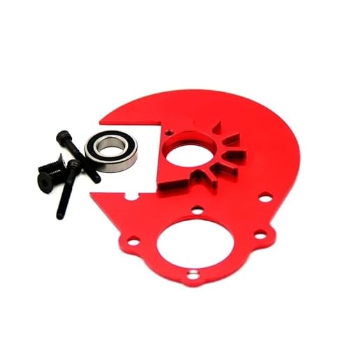 MNUHGYHD for CNC 57T Getriebe Platte Integrierte Lager Sitz for 1/5 HPI ROFUN BAHA KM ROVAN Baja 5B 5T 5SC for Rc Auto Teile(Rood) von MNUHGYHD
