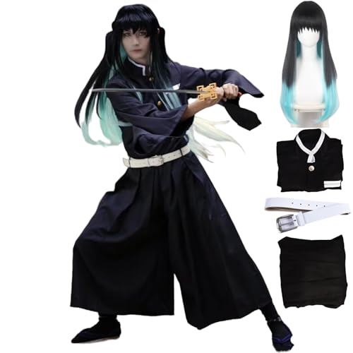 Moalioi Anime-Cosplay-Set, alle Anime-Cosplay-Kimono-Kostüme, Erwachsene/Perücken, eine Vielzahl von Stilen zur Auswahl, Muichiro+Perücke, M Moalioi Anime-Cosplay-Set, alle Anime-Cosplay-Kimono-Kostüme, Erwachsene/Perücken, eine Vielzahl von Stilen zur Auswahl, Muichiro+Perücke, M von MOALIOI