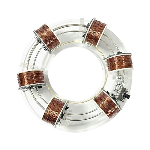 DIY Elektromagnetisches Zyklotron DIY Kreisbeschleuniger Physik Lehrhilfen Modell wissenschaftliche Experimentiergeräte (6 Spulen) von MOBUKJUU