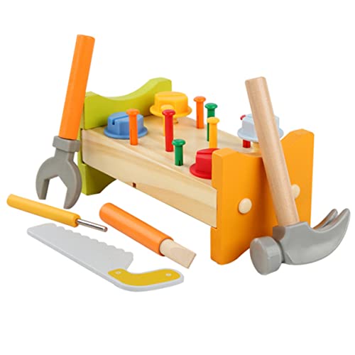 MOBUTOFU 1 Satz Holzspielzeug für Kleinkinder Bunte Klopfbank mit Hämmerchen Pädagogisches Feinmotorik und Kreativität Geeignet für Drinnen Kindergarten MOBUTOFU 1 Satz Holzspielzeug für Kleinkinder Bunte Klopfbank mit Hämmerchen Pädagogisches Feinmotorik und Kreativität Geeignet für Drinnen Kindergarten von MOBUTOFU