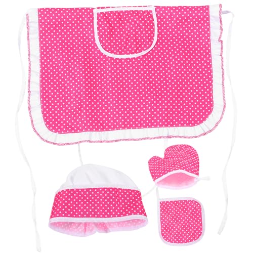 MOBUTOFU Kochschürzen für Jungen und Mädchen 1 Set Kochkostüm-set Mütze Handschuh Matte für Kleinkinder MOBUTOFU Kochschürzen für Jungen und Mädchen 1 Set Kochkostüm-set Mütze Handschuh Matte für Kleinkinder von MOBUTOFU