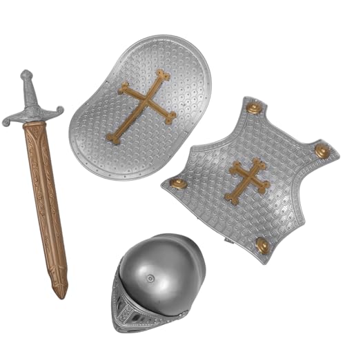 MOBUTOFU 1 Satz Mittelalterliches Cosplay für Robustes Ritterkostüm mit Schild für Rollenspiele Halloween Bühnenaufführungen für Jungen von Jahren MOBUTOFU 1 Satz Mittelalterliches Cosplay für Robustes Ritterkostüm mit Schild für Rollenspiele Halloween Bühnenaufführungen für Jungen von Jahren von MOBUTOFU