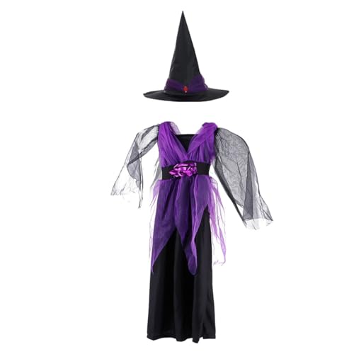 MOBUTOFU 1 Set Kinder Cosplay Kostüme Halloween Stil Mädchen Kleid Mit Hut MOBUTOFU 1 Set Kinder Cosplay Kostüme Halloween Stil Mädchen Kleid Mit Hut von MOBUTOFU