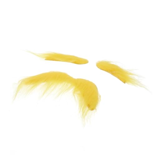 MOBUTOFU Gelbes Cosplay-bart-augenbrauen-Set Für Opa-Masken Performance-gefälschter Bart Für Erwachsene Partygeschenke Maskerade von MOBUTOFU