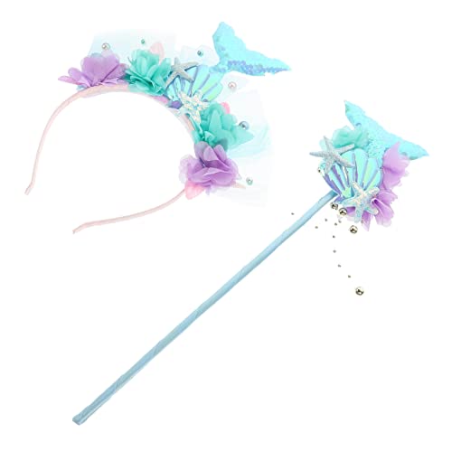 MOBUTOFU 1 Set Stirnband Cosplay Versorgung Cosplay Kostüm Zauberstab Dekorative Mädchen Haarband Meerjungfrau Kostüm Wiederverwendbare Fee Zauberstab Mädchen Zubehör Cosplay Fee MOBUTOFU 1 Set Stirnband Cosplay Versorgung Cosplay Kostüm Zauberstab Dekorative Mädchen Haarband Meerjungfrau Kostüm Wiederverwendbare Fee Zauberstab Mädchen Zubehör Cosplay Fee von MOBUTOFU
