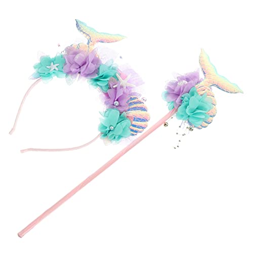 MOBUTOFU 1 Set Stirnband Meerjungfrau Cosplay Kostüm Requisiten Dekorativer Feenstab Cosplay Feenstab Tragbares Mädchen Haarband Cosplay Versorgung Pailletten Meerjungfrauenschwanz MOBUTOFU 1 Set Stirnband Meerjungfrau Cosplay Kostüm Requisiten Dekorativer Feenstab Cosplay Feenstab Tragbares Mädchen Haarband Cosplay Versorgung Pailletten Meerjungfrauenschwanz von MOBUTOFU