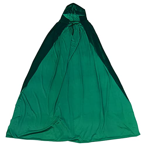 MOBUTOFU 110 cm Halloween Grüner Umhang Cosplay Kleidung Aus Weichem Material Für Kostümpartys Fotos von MOBUTOFU
