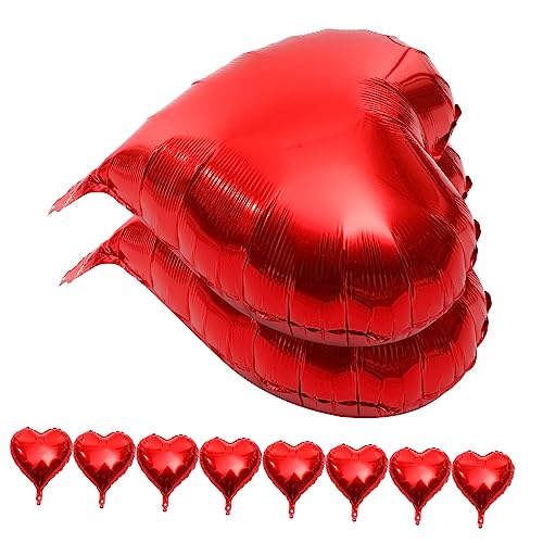 MOBUTOFU 10 Stück Liebesballons Partyballons Herzform Ballons Aufblasbare Ballons Party Dekoballons Herzförmige Folienballons Partyballon Dekoration Ballondekorationen MOBUTOFU 10 Stück Liebesballons Partyballons Herzform Ballons Aufblasbare Ballons Party Dekoballons Herzförmige Folienballons Partyballon Dekoration Ballondekorationen von MOBUTOFU