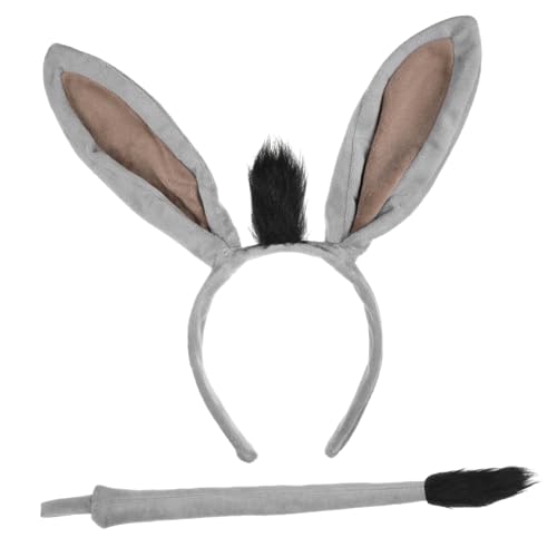 MOBUTOFU 1Satz Graues Haarband mit Eselsohren für Cosplay Partys Halloween Robustes Design Weiches Material MOBUTOFU 1Satz Graues Haarband mit Eselsohren für Cosplay Partys Halloween Robustes Design Weiches Material von MOBUTOFU