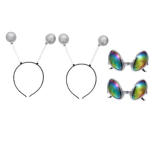 MOBUTOFU 2 Sätze Cosplay Brille und Haarreif Teiliges Kostümzubehör für Karneval und Festivals mit Bunten Linsen und Auffälligem Design für Nächste Mottoparty MOBUTOFU 2 Sätze Cosplay Brille und Haarreif Teiliges Kostümzubehör für Karneval und Festivals mit Bunten Linsen und Auffälligem Design für Nächste Mottoparty von MOBUTOFU