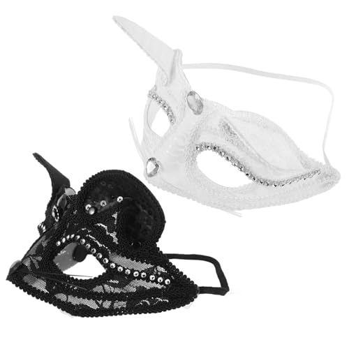 MOBUTOFU Maske Halbgesichtsmaske Maskerade Maske Halloween Geburtstag Maskerade Parteien von MOBUTOFU