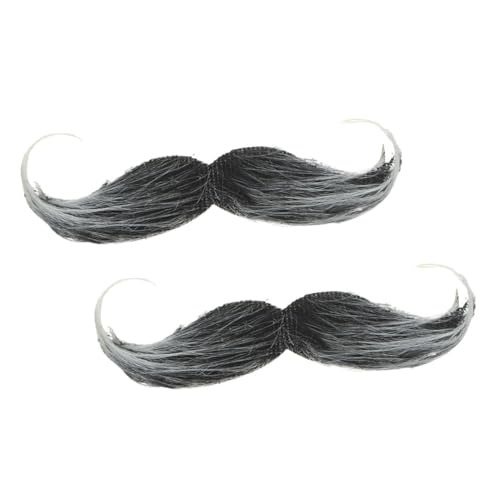 MOBUTOFU 2 Stück Halloween Bart, Falscher Schnurrbart, Halloween Cosplay Bärte, Künstlicher Schnurrbart, Party Gefälschter Bart, Lebensechter Bart, Halloween Party Requisiten, MOBUTOFU 2 Stück Halloween Bart, Falscher Schnurrbart, Halloween Cosplay Bärte, Künstlicher Schnurrbart, Party Gefälschter Bart, Lebensechter Bart, Halloween Party Requisiten, von MOBUTOFU