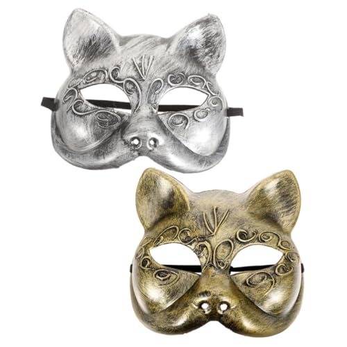 MOBUTOFU 2 Stück Maskerade-maske Für Frauen, Dame, Süßer Fuchs, Kostüm, Cosplay, Party-maske, Dekorative Maske, Halbfuchs-maske, Dekorative Cosplay-maske, Bühnenstütze, Cosplay-masken MOBUTOFU 2 Stück Maskerade-maske Für Frauen, Dame, Süßer Fuchs, Kostüm, Cosplay, Party-maske, Dekorative Maske, Halbfuchs-maske, Dekorative Cosplay-maske, Bühnenstütze, Cosplay-masken von MOBUTOFU