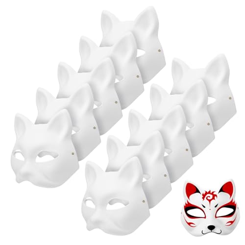 MOBUTOFU 20 Stück Maske Zum Bemalen Masken für Frauen und Jungen Sowie Papiermasken für Erwachsene MOBUTOFU 20 Stück Maske Zum Bemalen Masken für Frauen und Jungen Sowie Papiermasken für Erwachsene von MOBUTOFU