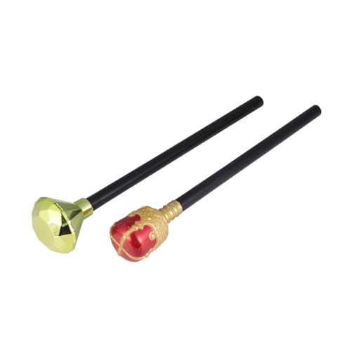 MOBUTOFU 2pcs Halloween Cosplay Zauberstäbe Set Auto-scepters für Maskerade Royal Hand Sticks Königin Diamant König MOBUTOFU 2pcs Halloween Cosplay Zauberstäbe Set Auto-scepters für Maskerade Royal Hand Sticks Königin Diamant König von MOBUTOFU